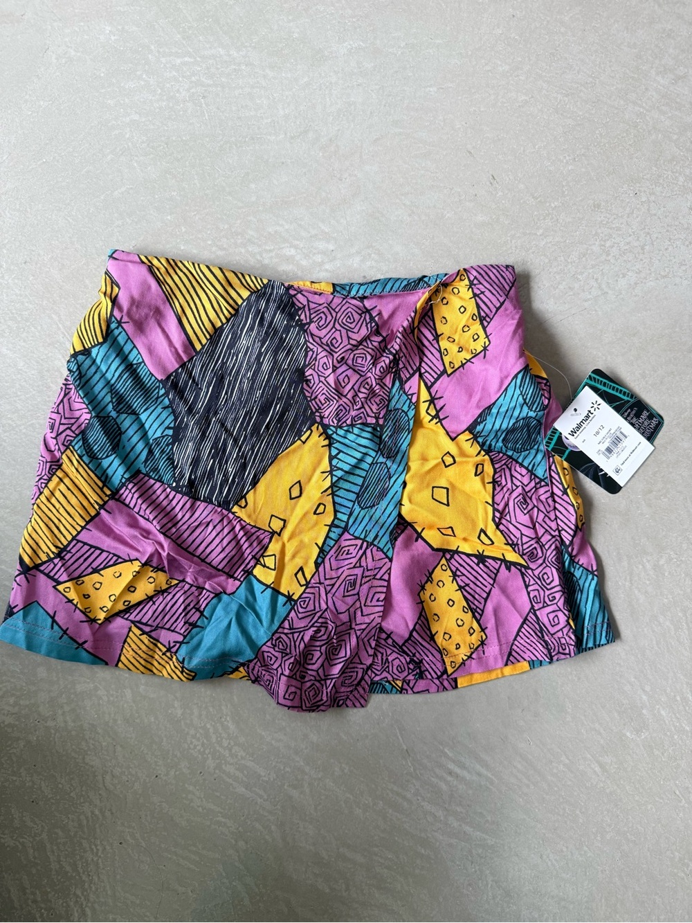 Nightmare before Christmas sally print inspired girls skort